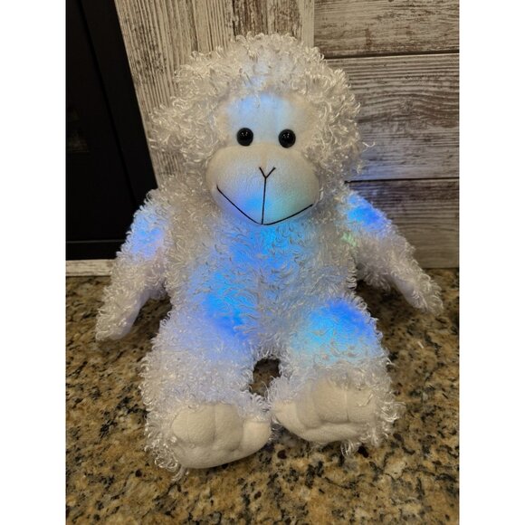 Cepia Glo E Monkey White Shaggy Color Kinetics 15" Light Up Plush Lovey Toy Rare - Picture 2 of 13